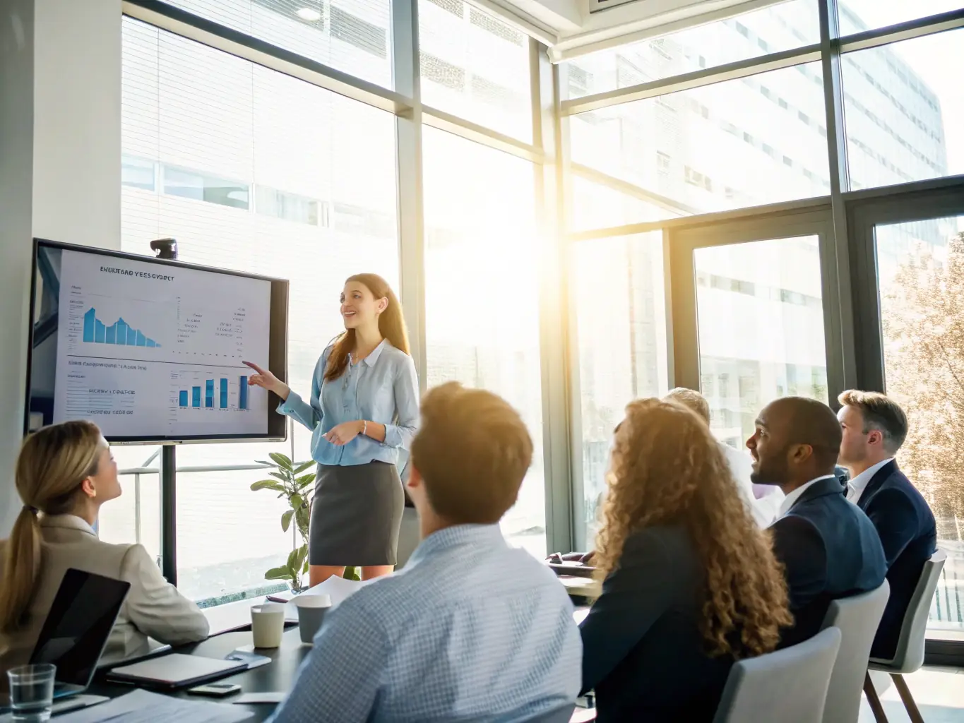 A diverse group of people are participating in a financial planning seminar, attentively listening to a presentation on investment strategies and retirement planning. The atmosphere is engaging and informative.